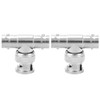 2pcs Splitter BNC Male to Dual Female Coaxial Adapter T