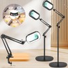 IVMAIE 10X Magnifying Glass with Light and Stand, 3-in-1 Magnifying