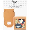 qiqee Bakery Box with Window 4*4*2.5inch/100Packs Brown Macaron Boxes Small