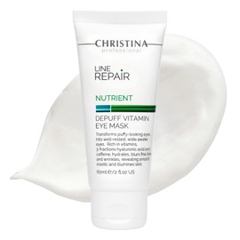 -CHRISTINA- Line Repair Depuff Vitamin Eye Facial Mask with Hyaluronic Acid | Combats Puffiness and Wrinkles | Nourishing Face Masks Skincare | For Dry, Normal, Sensitive Skin 60ml / 2 fl.oz