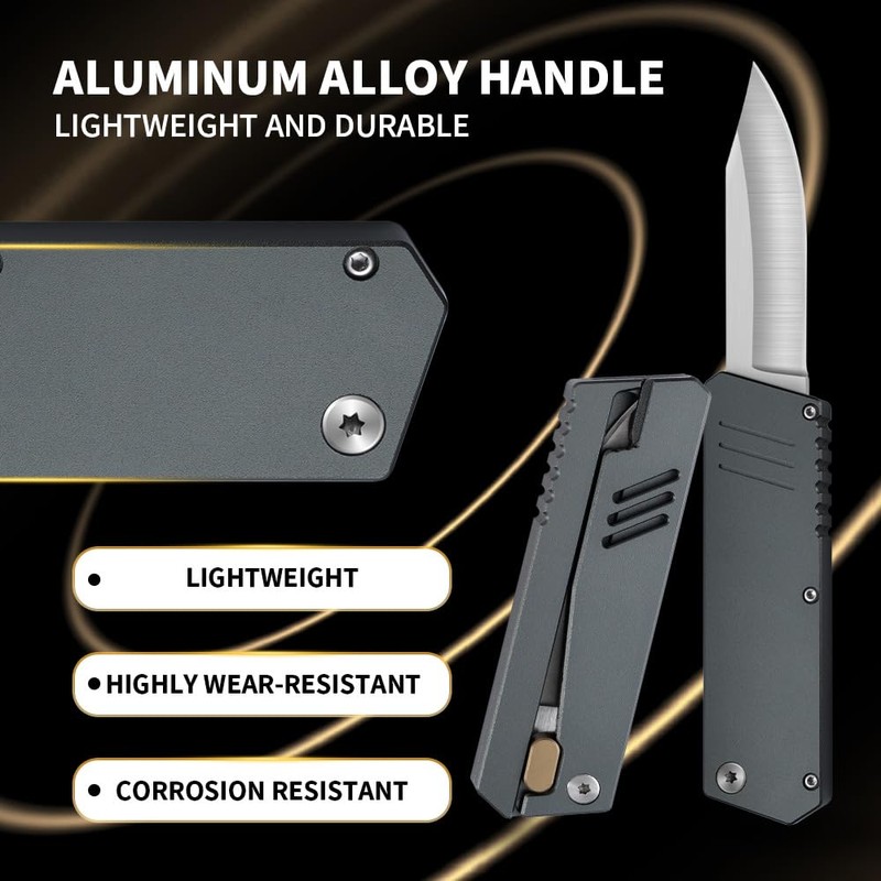 XXOK Pocket Folding Knife Multi functional EDC Aluminum Practical Lightweight