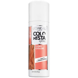 L'Oreal Paris Colorista 1-Day Washable Temporary Hair Color Spray, Coral Pink, 2 Ounce