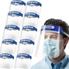 sb components (10 Safety Face Shield Full Protection Wide Visor