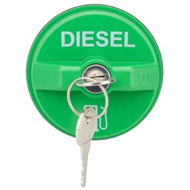 10591D Locking Diesel Fuel Cap for Chevy Silverado Express C3500 K3500, Dodge Ram 3500 W350 D350, Ford F-250 E-350, GMC Sierra Savana Fuel Tank Cap, Replaces 9MGC791 MGC791 31778D