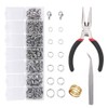 EuTengHao 1504pcs Open Jump Ring and Lobster Clasps Kit Include