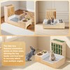 Essenhome Large 3 in 1 Rabbit Litter Box with Hay
