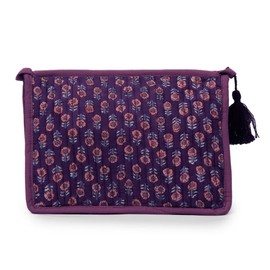 Huar Travel Makeup Bag- Large Capacity Cosmetic Bags for Women - Water Resistance Lining Portable Pouch & Open Toiletry Bag - Perfect Girls Makeup Organizer for Travel Essentials, Purple & Orange