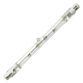 Bulbrite Halogen T3 Q100T3CL 120-Volt Halogen Long J-Type Torchiere Bulb, 100-Watt,Clear