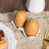 Gaolinci Egg Shape Porcelain Salt & Pepper Shakers, Salt Shaker