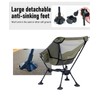 iClimb Ultralight Compact Camping Folding Beach Chair with Anti-Sinking Large