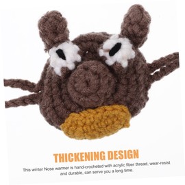 TEHAUX Dirt Bike Socks Cold Weather Nose Animal Costume Lovely Nose Cover Anti Dust Nose Cover Nose Guards Anti Nasal Woman Sports Heater Acrylic Thread Coffee