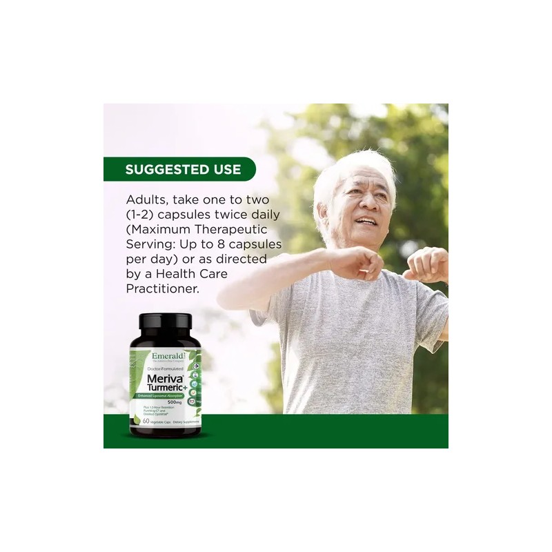 Emerald Labs Meriva Cúrcuma Plus 60 Cápsulas Veganas