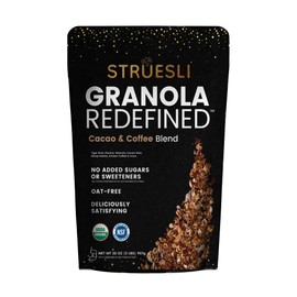 Struesli - Organic Cacao + Coffee Granola Redefined | No Added Sweeteners, No Grains | Keto & Paleo Friendly | Gluten-Free, Grain-Free | Healthy Adult Snack | High-Fiber, Nutrient-Rich, Satisfying Crunch