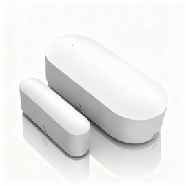 Smart WiFi Door and Window Sensor – Wireless Magnetic Contact Sensor with Real-Time App Alerts, Compatible with Alexa, Google Home, IFTTT – Home Security & Automation Door Window Monitor
