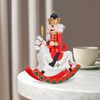Cabilock 1pcs Wood Nutcracker Ornaments Christmas Nutcrackers Figures Wooden Nutcracker