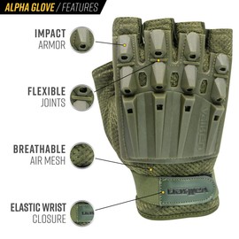 Valken Alpha Half-Finger Gloves