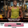 FitKulture Lifting Straps 25" Cotton Pair Wrist Supports (Pink)