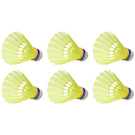Carlton F1 -Ti Medium Speed Shuttlecocks, Yellow (Tube Of 6)