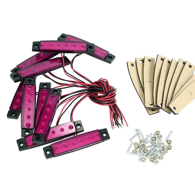 KEING 10 Pack Marine Boat Purple LED Navigation Cabin Deck