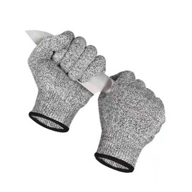 Cut Protection Gloves, Children, Carving Gloves for Children, Food-Safe, Cutting Gloves for the Kitchen, Garden Gloves, Suitable for 10–13 Years, Size 6/XS, 2 Pairs