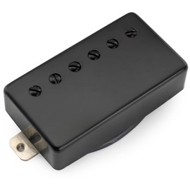 Musiclily Pro LP-CMHA Alnico 5 Covered Humbucker Neck Pickup 7.5K for LP Style Electric Guitar, Black