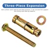 12 PCS Heavy Duty Expansion Bolts, Shield Anchor Bolts, M8