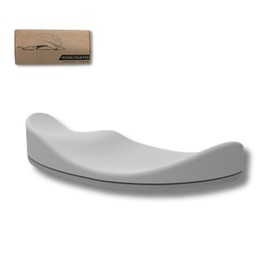 0GULUS (Recommended by Osteoteclinic Teachers) Ergonomic Mouse Wrist Rest Wrist Pat, Moves with the Wrist, Ergonomic Design, Right Hand, 1 Piece (Light Gray Right Hand)