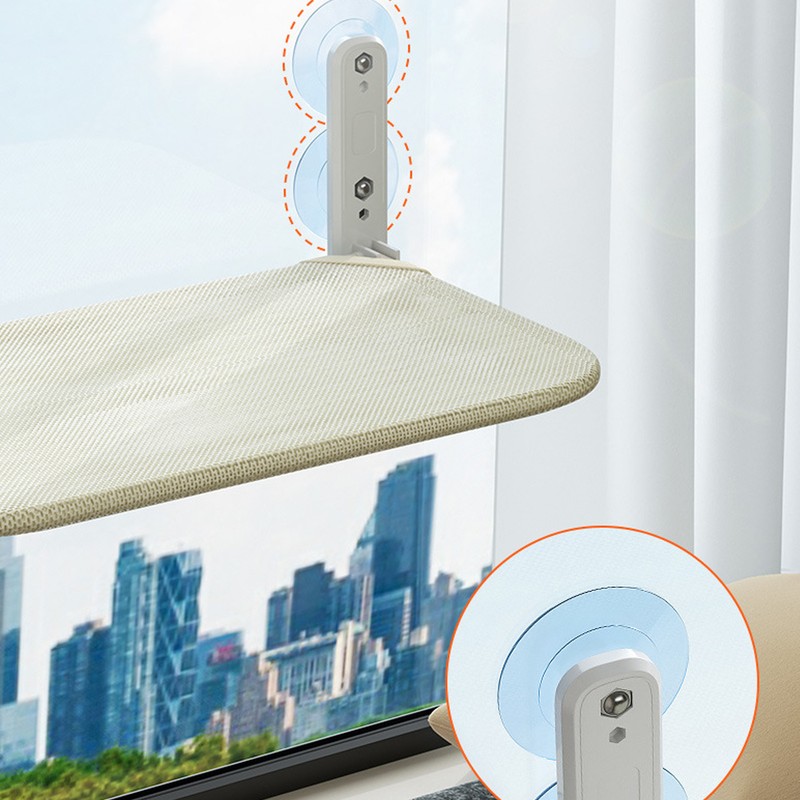 Cat Window Hammock Foldable Suction Cup 44.1lb Load Bearing Breathable