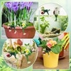Znnhnn Hanging Frogs, Flower Pot, Hanging Frogs, Decorative Figures (Green-3)