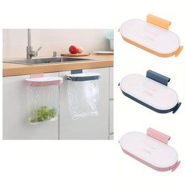 1 Cabinet BIN Trash Bag Holder, Under Counter BIN Garbage Bag Holder, Hanging BIN, Cupboard BIN, Hanging DUSTBIN, Cabinet Door BIN (RANDOM COLOUR) -Simple & Easy 26cm x 12cm (Hanging BAG Holder)