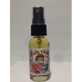 Rasta Vibez Tide Type Air Freshener - 100% Ultra Concentrated Oil Based Spray - Ideal for Bathroom, Home, Car, Office & More - Long Lasting Effects - 1oz Bottle