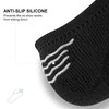 PAPLUS No Show Socks Men 6 Pairs, Non Slip Cushioned