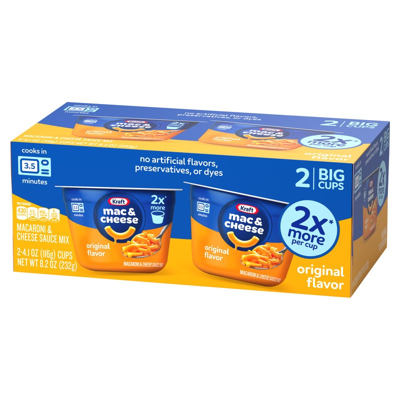 Kraft Mac and Cheese Big Cups 2pk