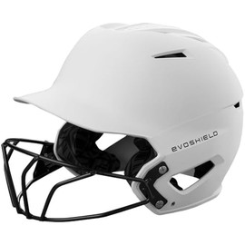 EvoShield XVT™ 2.0 Matte Batting Helmet with Facemask - Team White, Large/X-Large