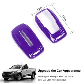 RT-TCZ Key Fob Case Cover Key Bag Holder Protection Shell Accessories for Dodge RAM 2018-2022,Purple, Purple, Purple