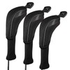 Andux 3 Pack Long Neck Golf Hybrid Club Head Covers