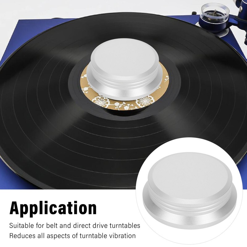 HiFi Disc Stabilizer Aluminum Alloy Universal Turntable Weight Clamp for