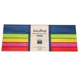 Gift Wrap Bag Tissue Paper Multi Color 24 Sheets 20 x 20 Inch Made in USA