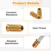 sourcing map 50 Pcs Threaded Insert for Wood, 1/4" -