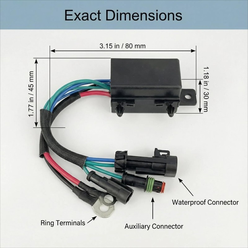 NEWHOW 586767 Tilt Trim Relay for Johnson Evinrude 15-300HP E-TEC