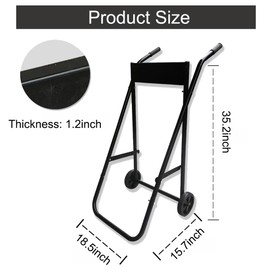 Outboard Boat Motor Stand, Heavy Duty Outboard Engine Carrier Cart Dolly Storage with 2 Wheels, 165LBS Outboard Motor Stands Motor Transportation Hand Dolly Cart for Storage,Transportation,Repair