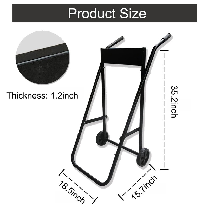 Outboard Boat Motor Stand, Heavy Duty Outboard Engine Carrier Cart