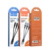JTT hoco X47 3in1 Short Cable 25cm X47-3IN1S (Metal Gray)