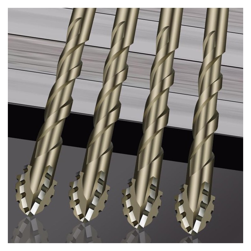 4-pack new upgraded version four-edged serrated eccentric dry full tile