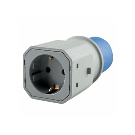 Industrieadapter - IP44 2-poliger plus Erde Adapter, 2P-Sockel, entwickelt für anspruchsvolle Umgebungen und hohe Festigkeit. Ideal für den Außenbereich