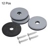 uxcell 50mm Furniture Feet Slider Glides Screw-in Chair Leg Protector