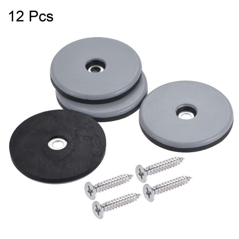 uxcell 50mm Furniture Feet Slider Glides Screw-in Chair Leg Protector