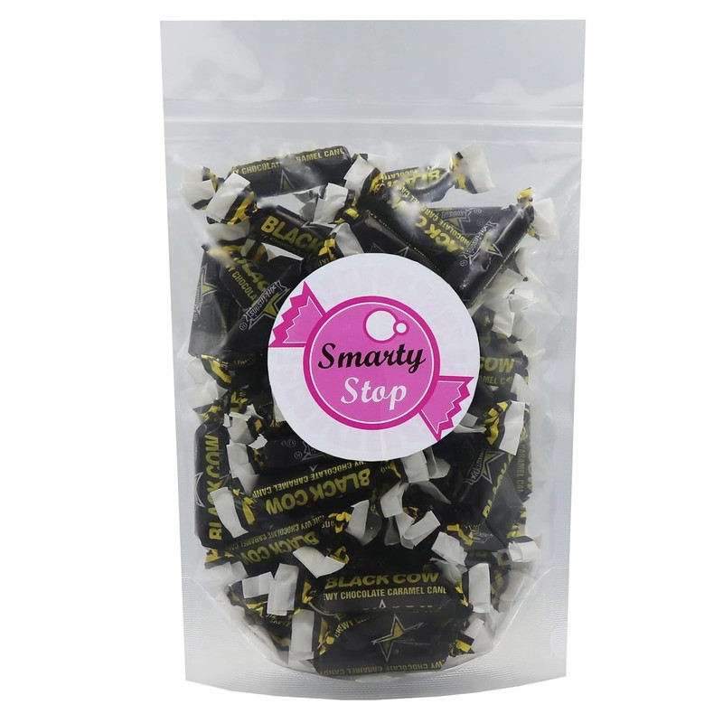 Smarty Stop Black Cow Individually Wrapped Taffies (1 Pound (Pack