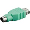 Set of 3 USB Adapters - A Female to PS2 Male
