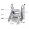 Foldable Step Stool for Kids Adjustable 3 Step Stool with
